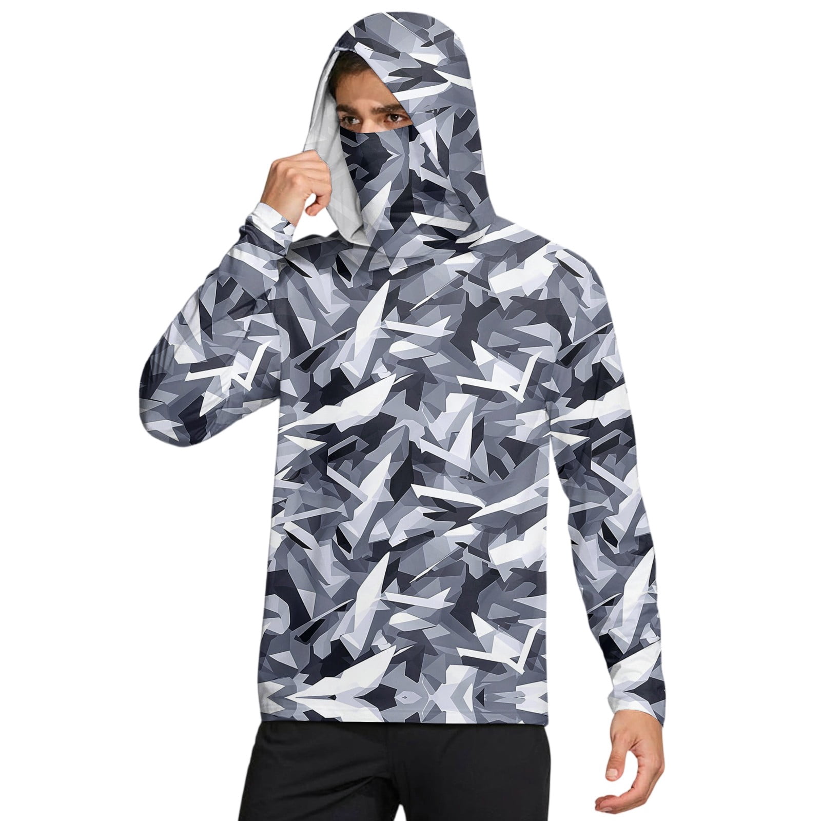 Homeyce Long Sleeve Sun Protection Shirts for Men Uv Spf Upf 50+ Rash ...