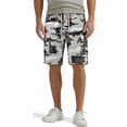 thumbnail image 1 of Homeyce Men's Camo Cargo Shorts with Multi-Pocket Elastic Waist Shorts Drawstring Ripstop Straight Leg Camo Cargo Shorts Military Outdoor Breathable Hiking Fishing Bermuda Shorts,Gray M, 1 of 4