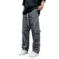 thumbnail image 1 of Homeyce Men's Cargo Joggers Pants Water Resistant Ripstop Pants Elastic Waist Breathable Hiking Pants for Men with Pockets Work Outdoor Pants,Dark Gray 2XL, 1 of 4