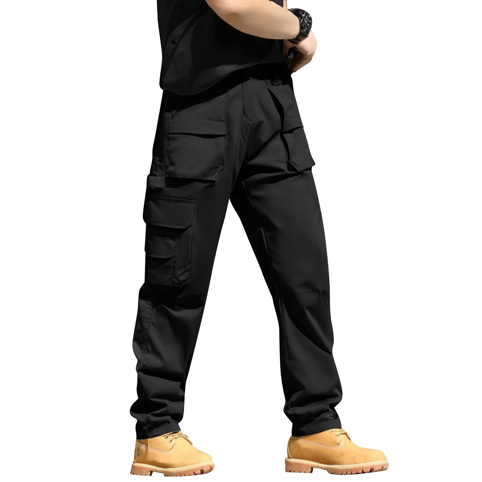 Homeyce Men's Cargo Pants Ripstop Elastic Waist Military Pants ...