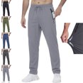 thumbnail image 1 of Homeyce Men's Glide Pants Quick Dry Elastic Waist Pant Lightweight Pull on Stretch Active Pants with Pockets Drawstring Pants for Men's,Gray L, 1 of 6