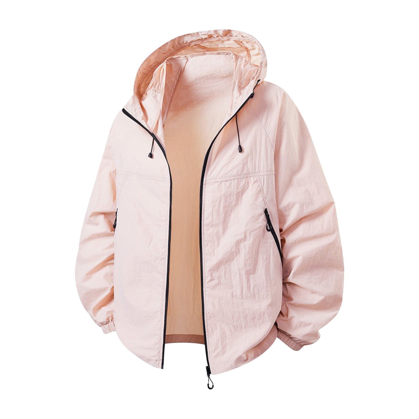 Men's Lightweight Windbreaker Jacket Water Resistant Sun Protection Outdoor Coat