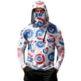 thumbnail image 1 of Homeyce Men's Sun Protection Hoodie UV Spf Upf 50+ Rash Guard Shirts Long Sleeve Lightweight Sun Protection Cooling Hoodies with Face Cover,White XL, 1 of 4