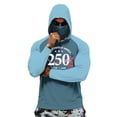 thumbnail image 1 of Homeyce Men's Sun Protection Hoodie with Mask Spf UV Upf 50+ Rash Guard Shirt Lightweight Sun Protection Long Sleeve Hoodies,Blue M, 1 of 3