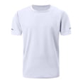 thumbnail image 1 of Homeyce Men's UPF 50+ Swim Shirts Short Sleeve UV Sun Protection Rash Guard T-Shirt Quick Dry Water Surfing Beach Tees,White 2XL, 1 of 5