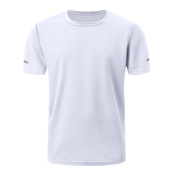 Homeyce Men's UPF 50+ Swim Shirts Short Sleeve UV Sun Protection Rash Guard T-Shirt Quick Dry Water Surfing Beach Tees,White 2XL