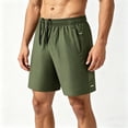 thumbnail image 1 of Homeyce Running Shorts for Men Quick Dry Elastic Waist Shorts Gym Athletic Workout Lightweight Soft Stretch Shorts with Pockets Drawstring Shorts,Green L, 1 of 4