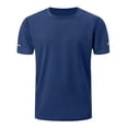 thumbnail image 1 of Homeyce T Shirts for Men UPF 50+ Workout Swim Shirt Fast Dry Moisture Wicking Athletic T-Shirts for Running Gym,Blue M, 1 of 5