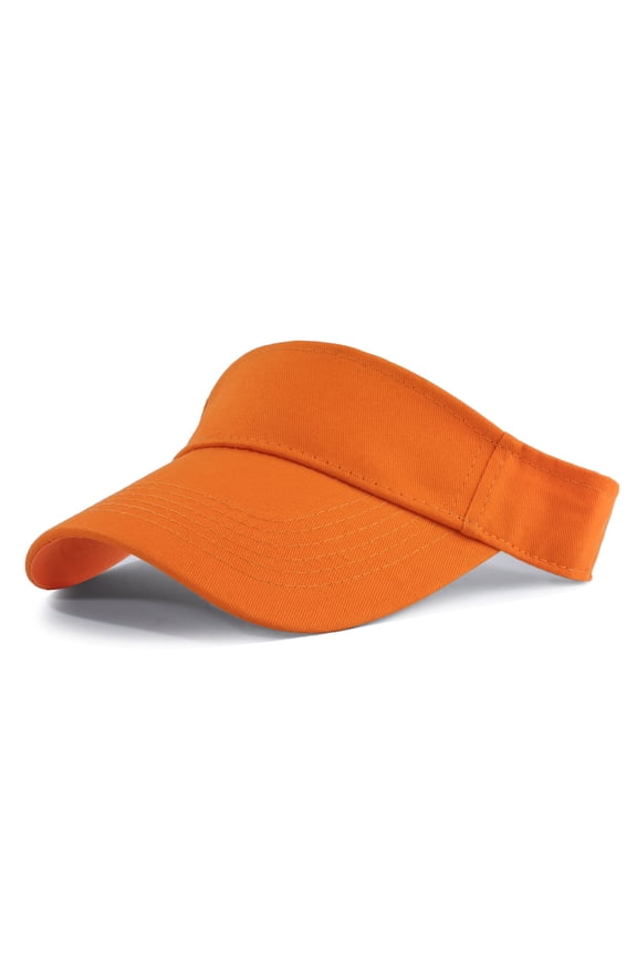 Visor Hats for Women Men Elastic Headband UV Protection Sun Visor Golf Fishing Running Packable Cap,Orange