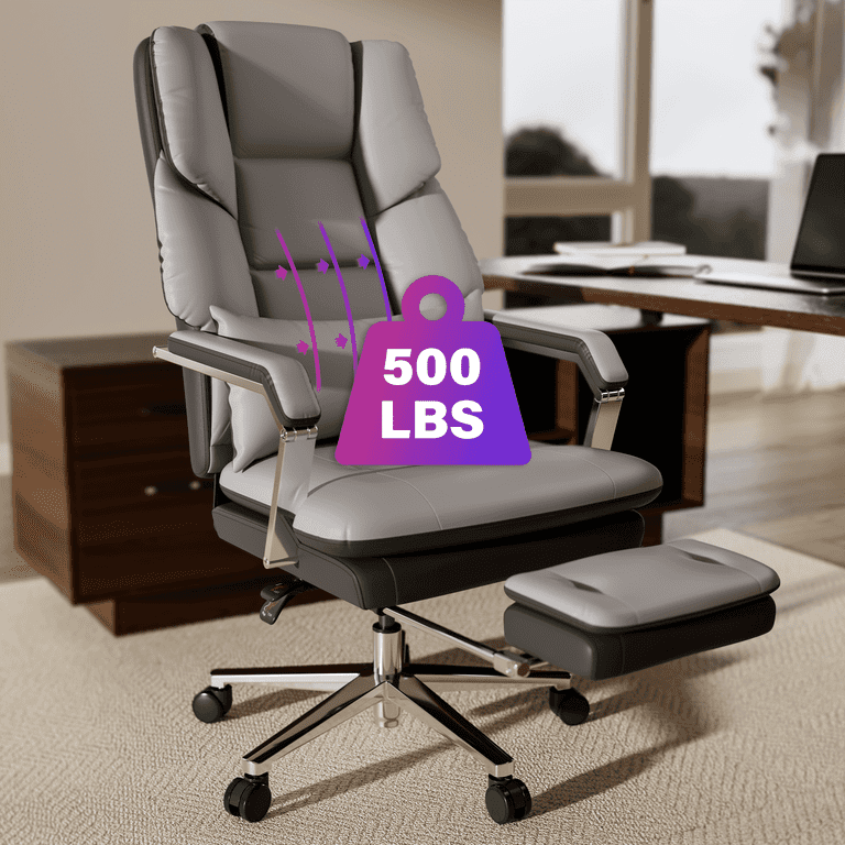 Homezeer Reclining Office Chair, Big Tall 500lbs, High Back