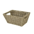 thumbnail image 1 of Homezone Natural Handwoven Seagrass Basket, Rectangle, 1 of 15