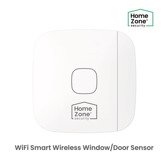 HomeZone Wi-Fi Smart Wireless Window and Door Sensor with App Alerts, White