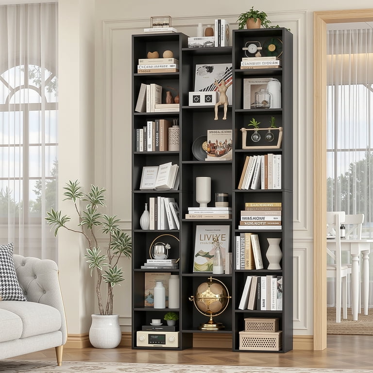 シロクマ eフックプチRM 黒 C-7U Homfa 21-Cube Bookcase and Bookshelves with Adjustable Shelves