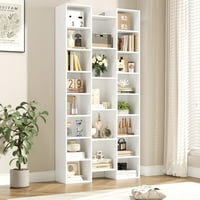 Homfa 21-Cube Wood Bookcase with Adjustable Shelves (Various)