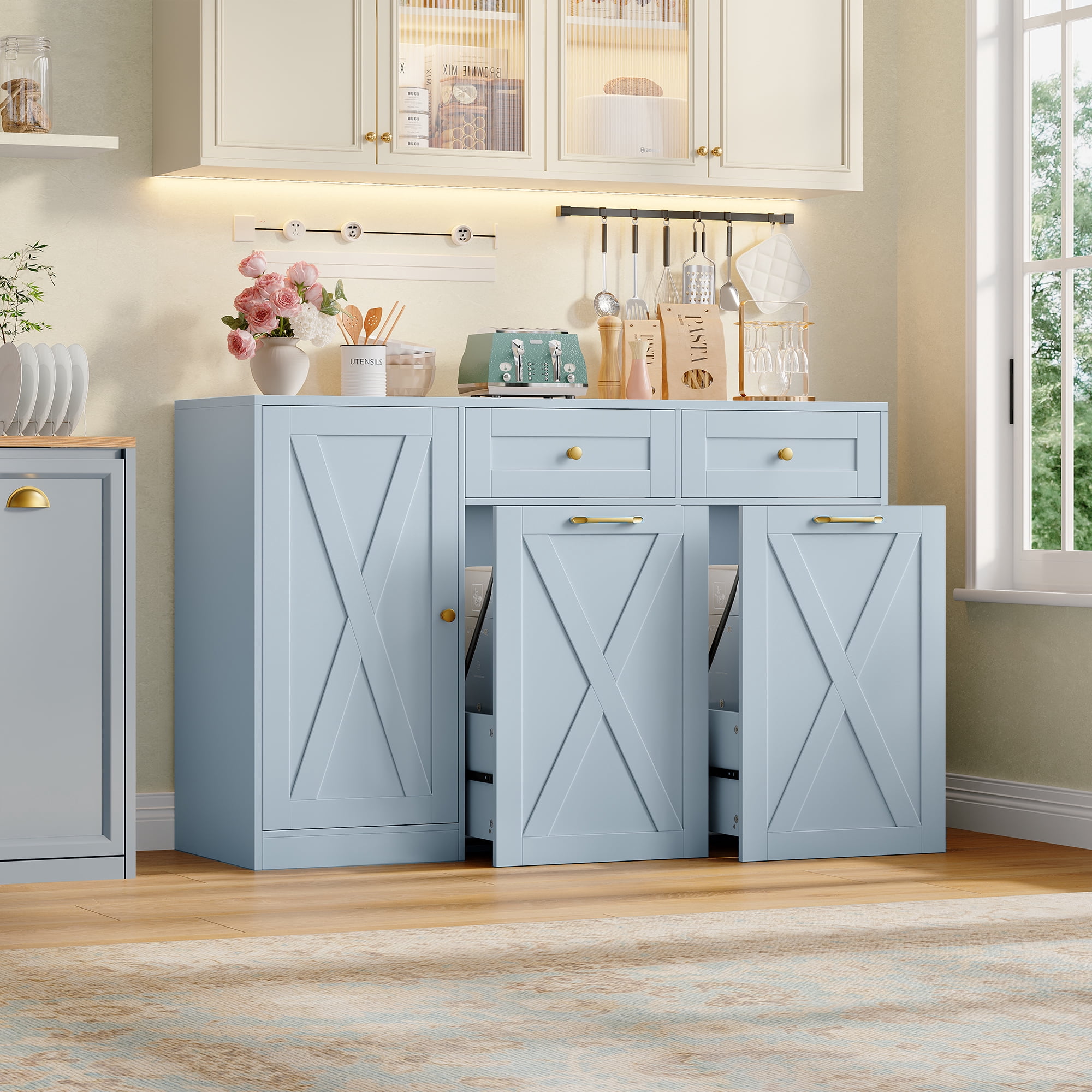 Bath Storage Cabinet キャビネット アメリカ　家具　雑貨 Homfa 47.2