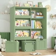thumbnail image 1 of Homfa 6 Cube Toy Storage, Cube Organizer with Sliding Rack, 3 Drawer Kids Bookcase and Bookshelf, Green, 1 of 7