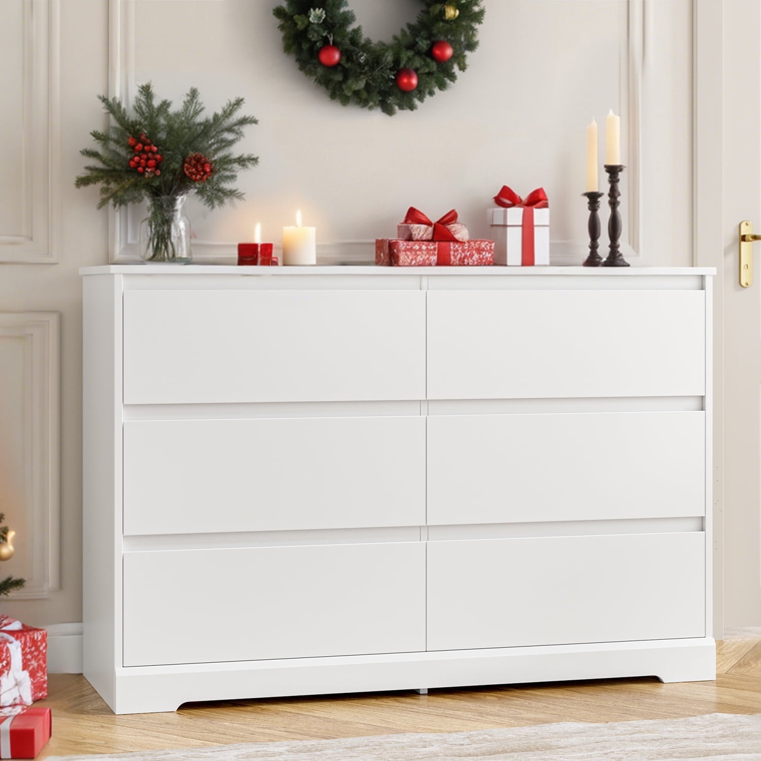 White Nursery Dresser with Soft Close Drawers