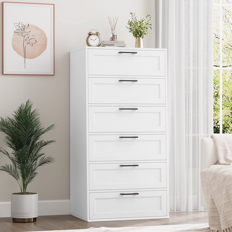 ikea dresser white tall Bedroom Dressers - Tall Chest of Drawers over risk in combination with wall IDANS 6-drawer dresser - white