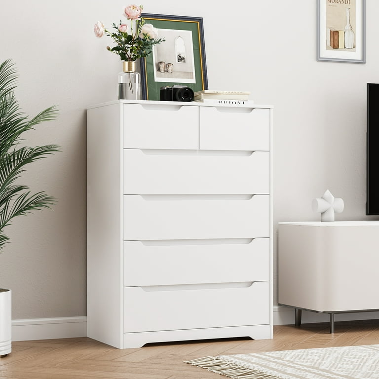 HAUGA Chest of 3 drawers with shelf, white, 271/2x455/8 - IKEA