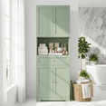 thumbnail image 1 of Homfa 67.5" Tall Modern Bathroom Storage Cabinet with Drawer, 4 Door Modern Freestanding Storage Cabinet Cupboard, Green, 1 of 7