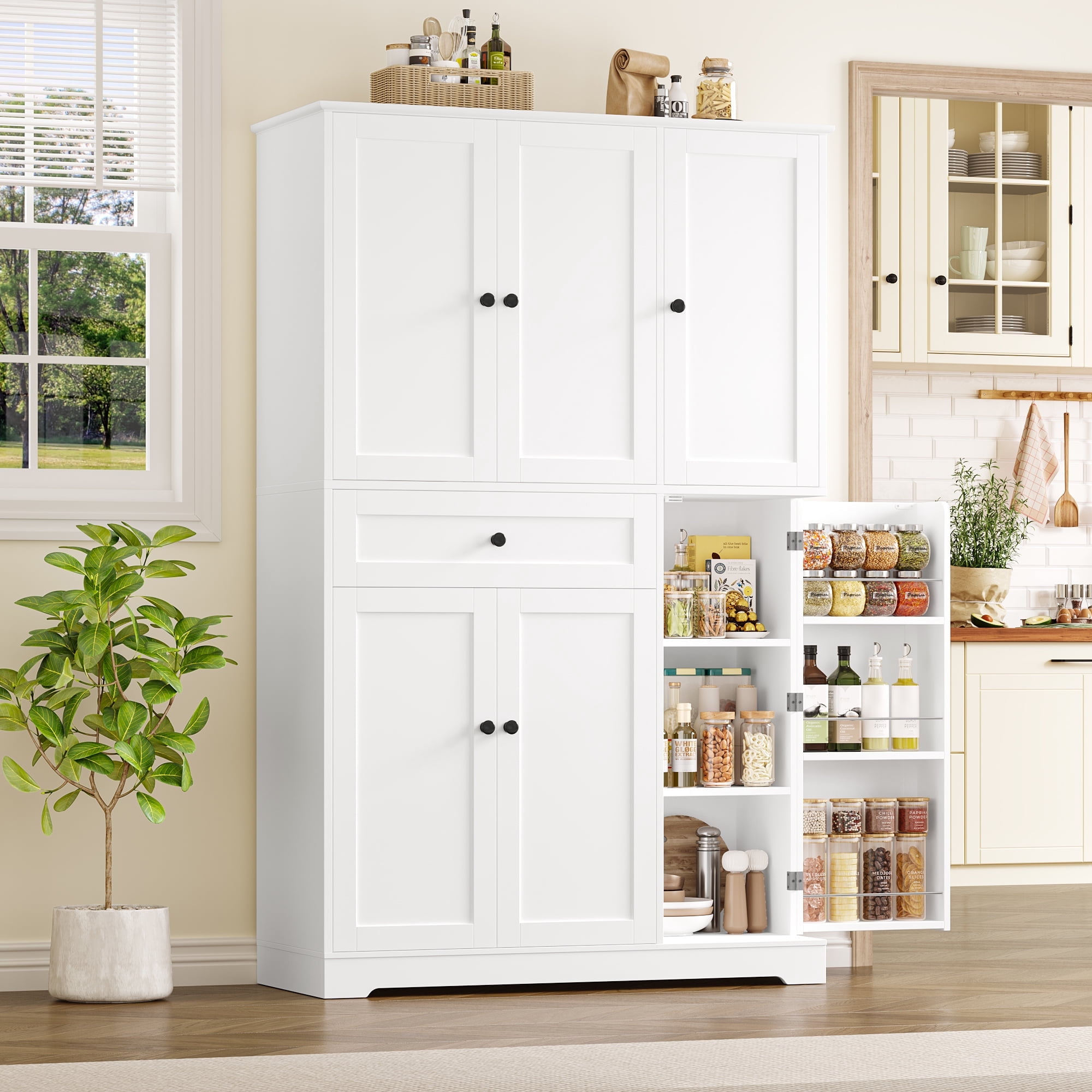 Homfa Kitchen Pantry Storage Cabinet, 68\, image size:2000x2000