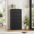 thumbnail image 1 of Homfa 7 Drawer Dresser for Bedroom, Modern Tall dresser Chest of Drawers for Living Room, Black, 1 of 7
