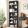 thumbnail image 1 of Homfa 82" Tall Bookcases, Freestanding Display Storage Shelves, 7-Tier Open Bookshelf for Home Office Living Room Bedroom, Black, 1 of 8