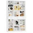 thumbnail image 1 of Homfa 75-Inch Bookshelf and Bookcase with 3 Drawers, Wooden Storage Book Shelf with Adjustable Shelves For Living Room, Home Office, White, 1 of 7