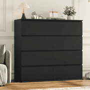 black polkadot dress Dressers for Bedroom, Heavy Duty 4-Drawer Wood Chest of Drawers, Moder –  SEGMART main image 1