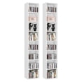 thumbnail image 1 of Homfa 8-Tier Wood Bookcase,71''Tall Storage Cube Organizer with Adjustable Shelves for Living Room Bedroom,2PCS,White, 1 of 7
