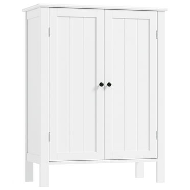 Homfa Bathroom Cabinets Freestanding, Bathroom Storage Floor Cabinet, White Storage Cabinets with Doors and Shelves