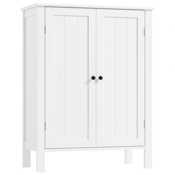 Homfa Bathroom Cabinets Freestanding, Bathroom Storage Floor Cabinet, White Storage Cabinets with Doors and Shelves