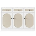 thumbnail image 1 of Homfa Coffee Bar Cabinet with Adjustable Shlef, Modern Storage Cabinet for Living Room, Rattan Decor, White, 1 of 9