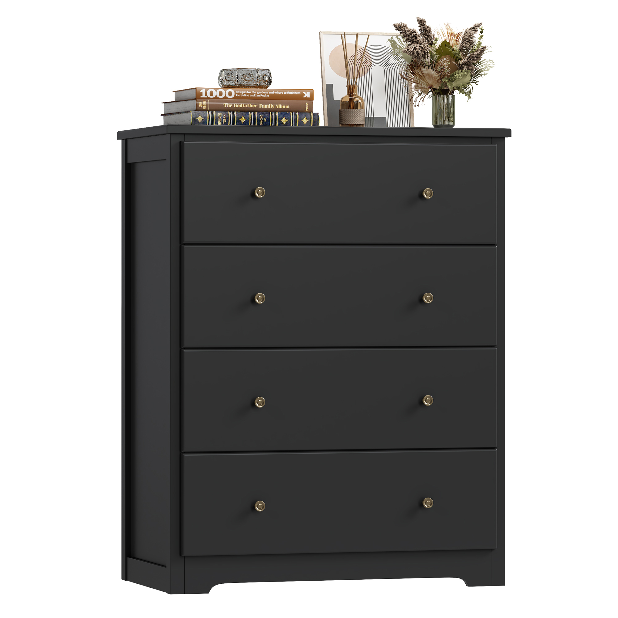 Homfa Dresser Chest Modern Chest Organizer With 4 Drawers For Bedroom White Finish: A Clear-Eyed Overview