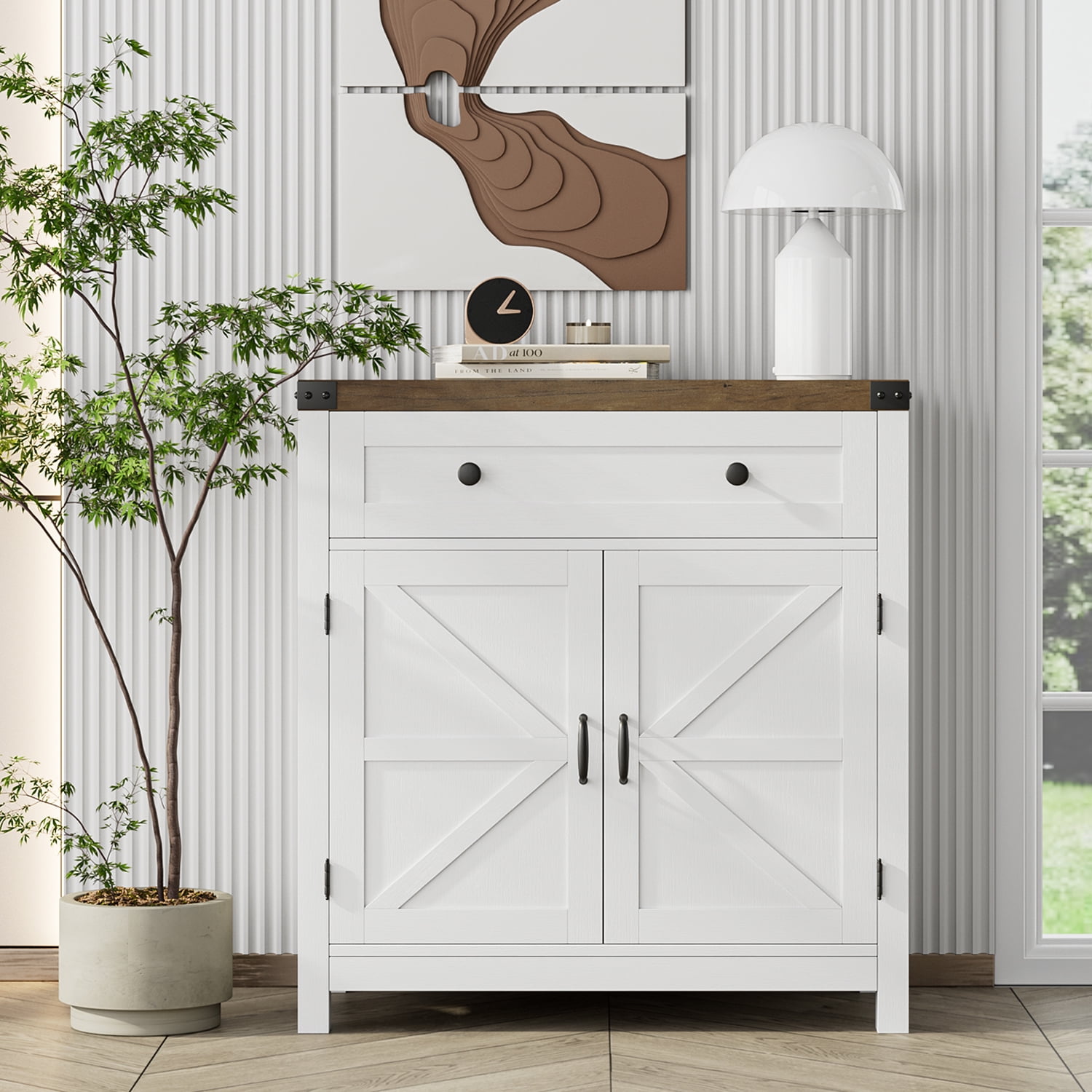 White farmhouse buffet discount