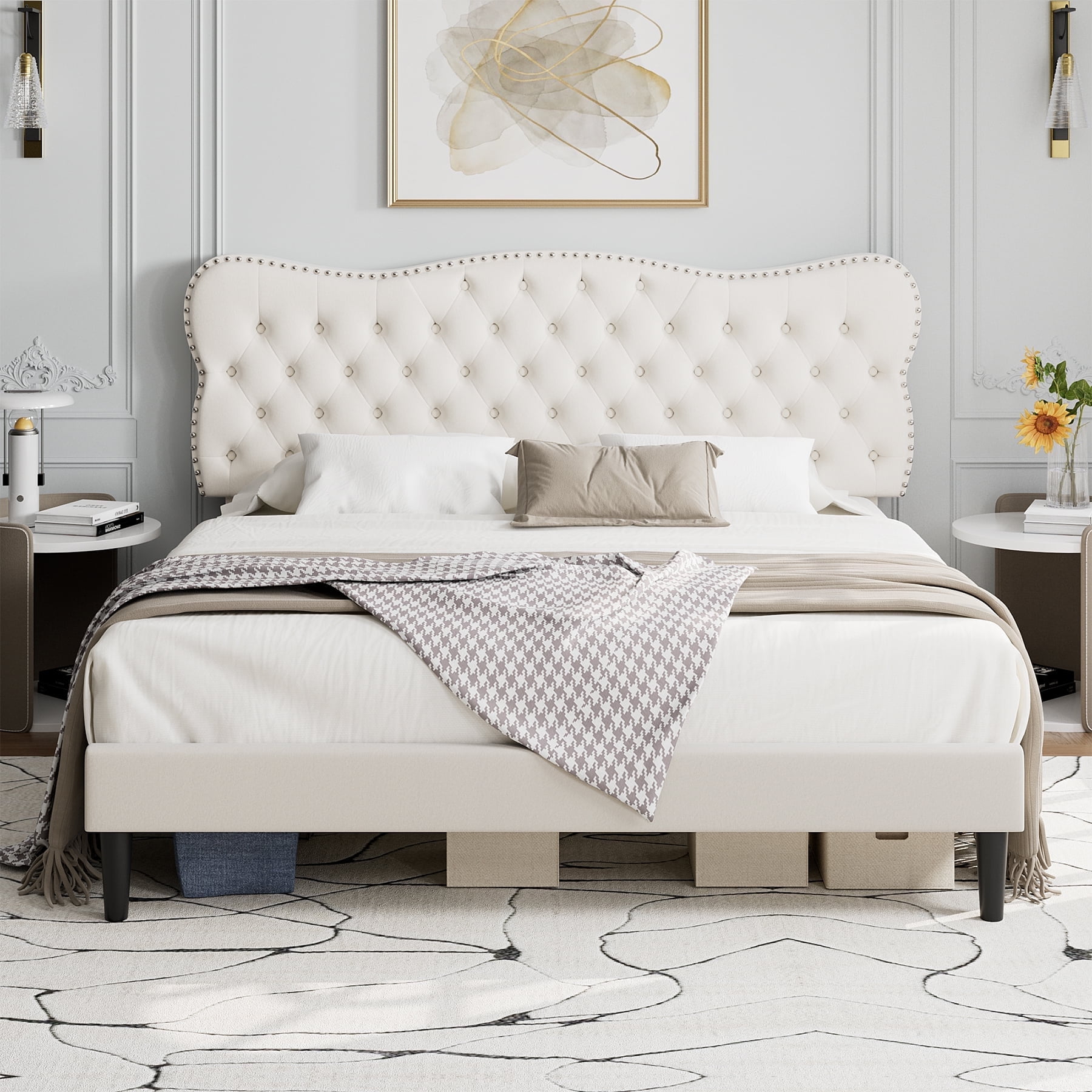 Homfa-Full-Size-Bed-Frame- Homfa-Full-Size-Bed-Frame-