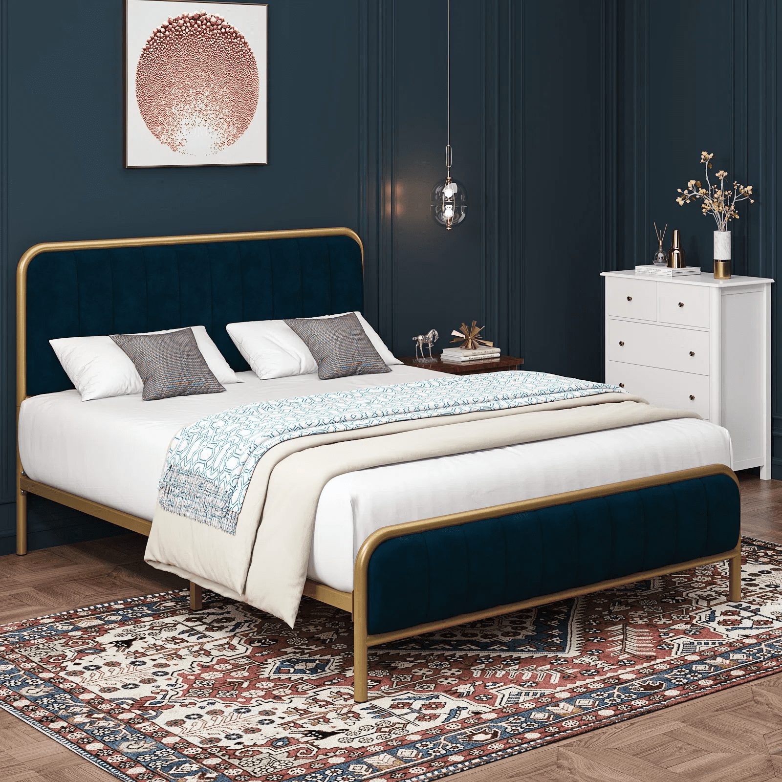 B5106 size clearance upholstered corner bed