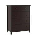 thumbnail image 1 of Homfa Dresser of 5 Drawers, Dresser Chest with Easy Pull Handle for Bedroom, Living Room, Brown, 1 of 9
