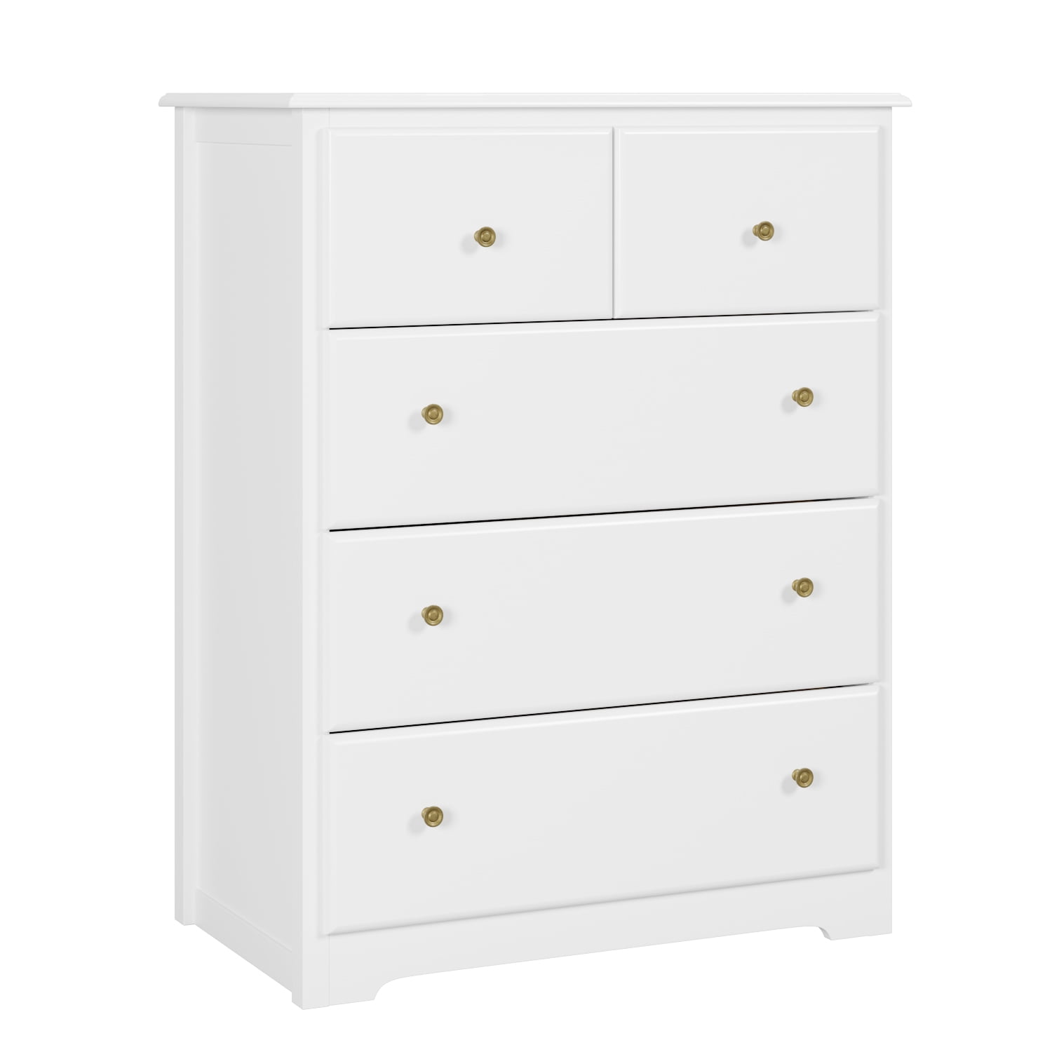 Modern Dresser of 5 Drawers, Dresser Chest with Easy Pull Handle for