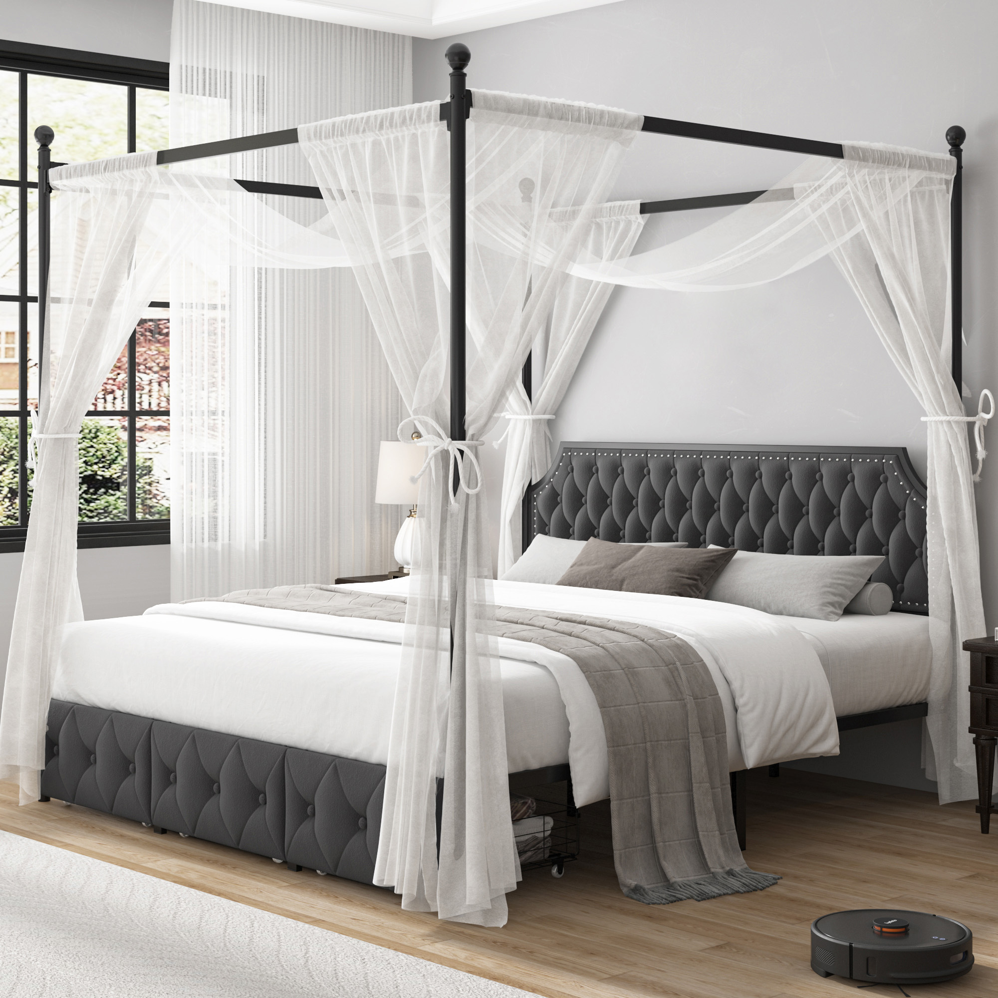 Mainstays Metal Canopy Bed