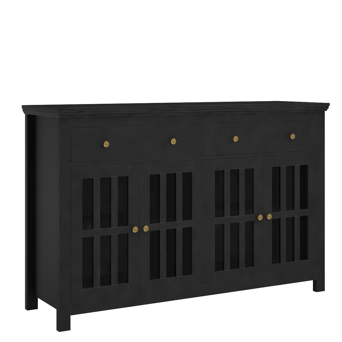Homfa Kitchen Buffet Sideboard, Modern Wood Storage with 4