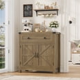 thumbnail image 1 of Homfa Kitchen Buffet Sideboard with Drawer, Compact Coffee Bar with Adjustable Shelf for Dining Room, Rustic Brown, 1 of 9