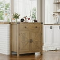 thumbnail image 1 of Homfa Kitchen Buffet Sideboard with Drawer, Compact Coffee Bar with Adjustable Shelf for Dining Room, Rustic Brown, 1 of 7