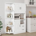 Homfa Large Kitchen Pantry Buffet, 60'' Tall Storage with