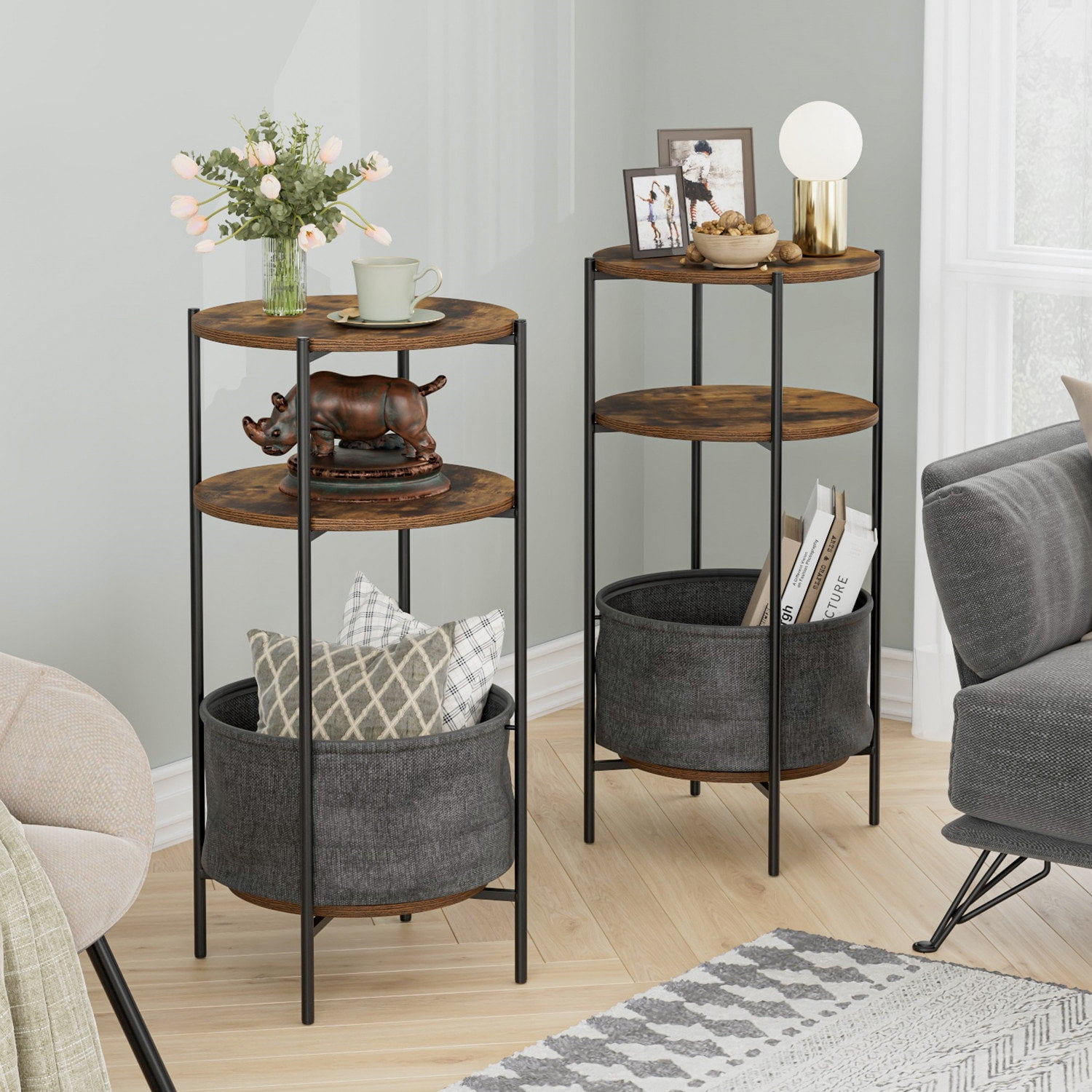 Homfa end table discount
