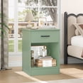 thumbnail image 1 of Homfa Nightstand with Drawer，2 Tier Modern Night Stand Side Table for Bedroom Living Room, Green, 1 of 7