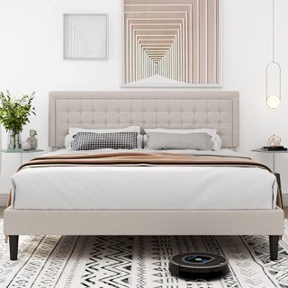 Mainstays Minimal Tufted Rounded Headboard, Twin, Beige - Walmart.com