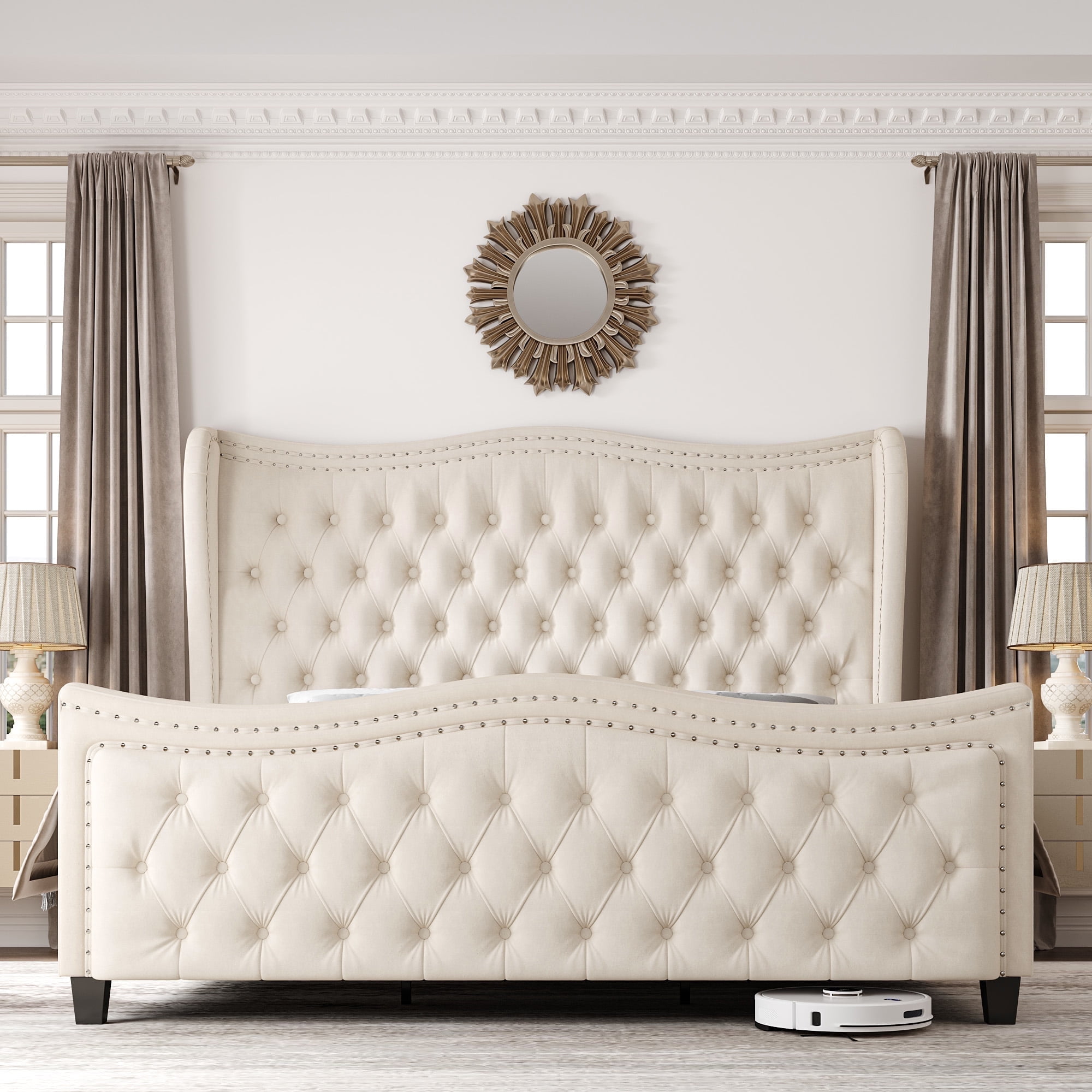 Modway Ophelia Queen Upholstered Platform Bed Multiple Colors Walmart