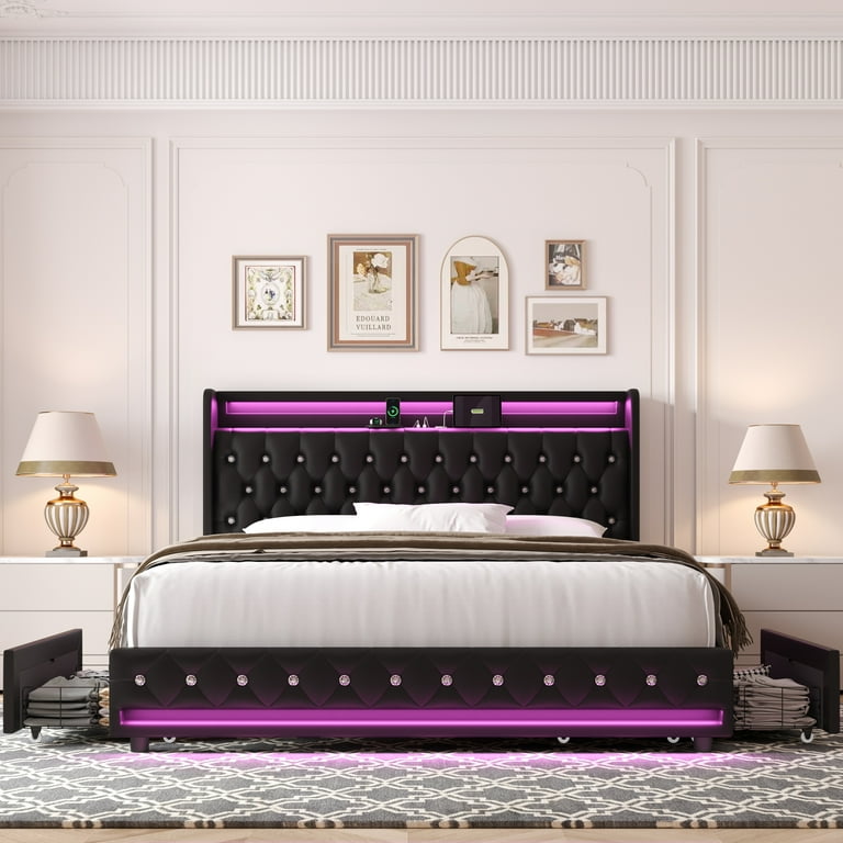 Rennan queen upholstered on sale platform bed