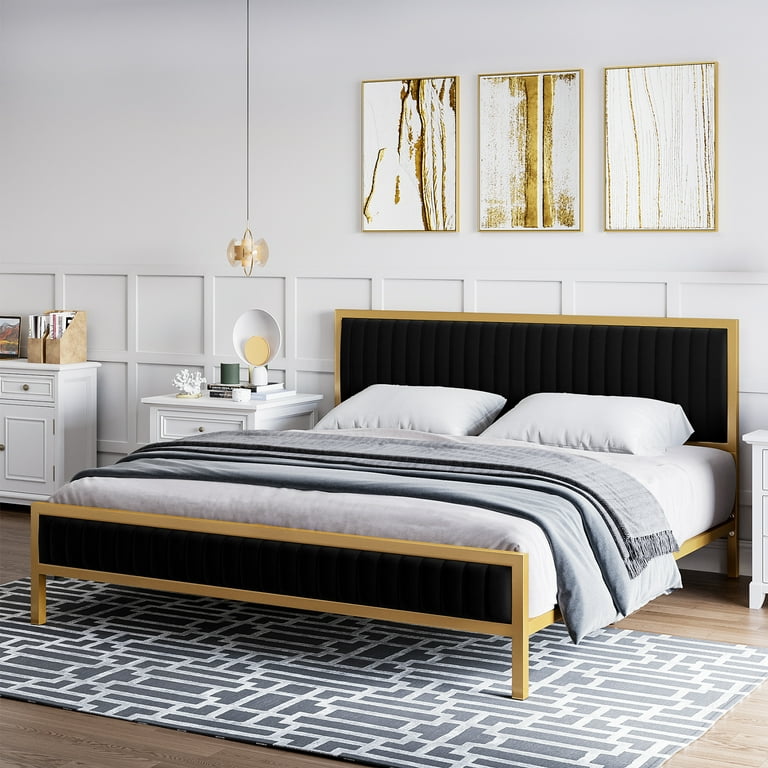Gold platform 2024 bed frame